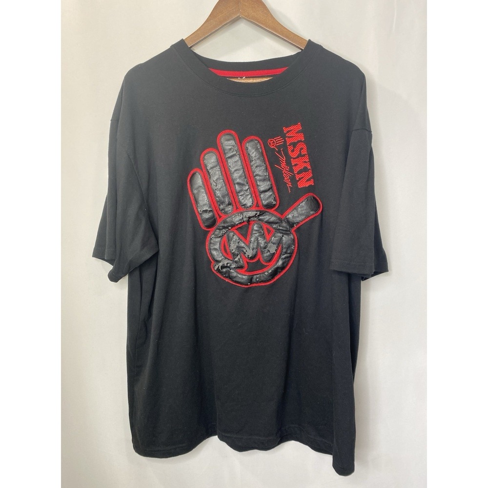 Miskeen Originals Black Tee with Red Graphic Size 4X Hip Hop Streetwear Hip Hop